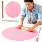 Rolling Pin and Baking Mat Set with Tools