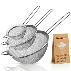 Stainless Steel Fine Mesh Strainer Set