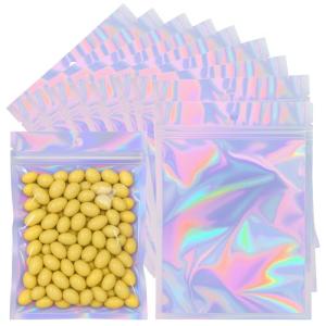 Holographic Ziplock Bags for Pasta Packing, 50-Pack
