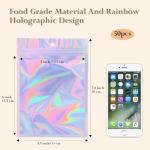 Holographic Ziplock Bags for Pasta Packing, 50-Pack