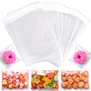Clear Self-Sealing Cello Bags 5x7 Inches (100 Pack)