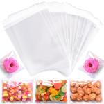 Clear Self-Sealing Cello Bags 5x7 Inches (100 Pack)
