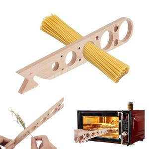Wooden Pasta Measurer and Herb Stripper Tool
