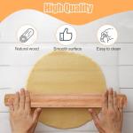 Beech Wooden Non-Stick Rolling Pin for Baking