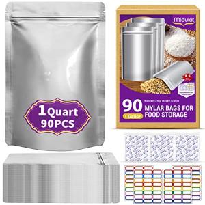 90 Mylar Bags with Oxygen Absorbers for Storage