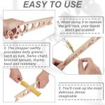 Wooden Pasta Measurer and Herb Stripper Tool