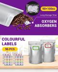 90 Mylar Bags with Oxygen Absorbers for Storage