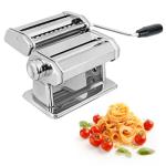 Stainless Steel Manual Pasta Maker with Adjustable Thickness