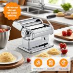 Stainless Steel Manual Pasta Maker with Adjustable Thickness