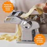 Stainless Steel Manual Pasta Maker with Adjustable Thickness