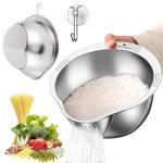 Stainless Steel Pasta Strainer and Rice Sieve