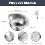 Stainless Steel Pasta Strainer and Rice Sieve