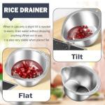 Stainless Steel Pasta Strainer and Rice Sieve