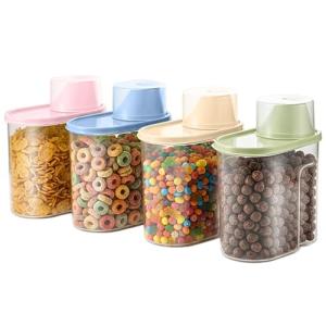 4pcs Airtight Cereal Storage Containers Set