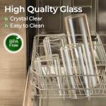 ComSaf 3-Pack Airtight Glass Storage Jars