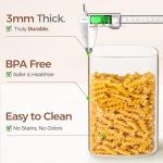 Glass Storage Containers Set for Pasta and More