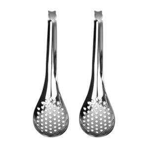 Stainless Steel Slotted Spoons for Pasta and Eggs