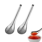 Stainless Steel Slotted Spoons for Pasta and Eggs