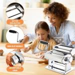 Stainless Steel Pasta Maker with 9 Thickness Settings