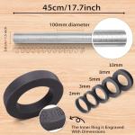 Adjustable Dough Roller with Silicone Thickness Rings