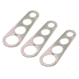 Toyvian 3-Piece Stainless Steel Pasta Measuring Tool