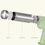 Electric Pasta Maker with 5 Molds, Stainless Steel