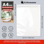 Clear Self-Sealing Cellophane Bags for Treats, 100 Pack
