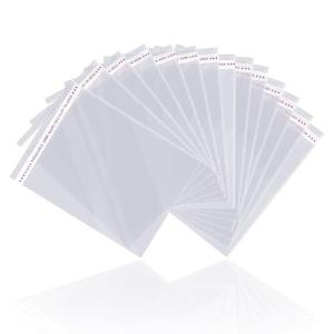 100 Clear Self-Adhesive Cello Bags for Displays
