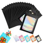 130 Pcs Holographic Resealable Mylar Bags