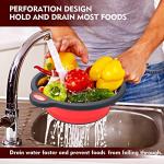 Walfos Collapsible Silicone Pasta Colander Set