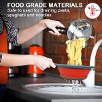 Walfos Collapsible Silicone Pasta Colander Set