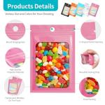 130 Pcs Holographic Resealable Mylar Bags