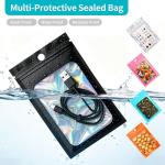 130 Pcs Holographic Resealable Mylar Bags
