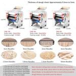 Electric Noodle Maker with Adjustable Roller and Cutter