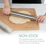 Stainless Steel Non-Stick Rolling Pin with Handles