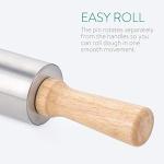 Stainless Steel Non-Stick Rolling Pin with Handles