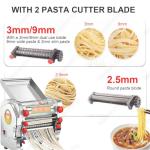 Electric Pasta Maker - 3-in-1 Roller & Cutter