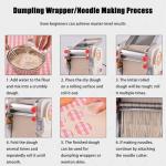 Electric Noodle Maker with Adjustable Roller and Cutter