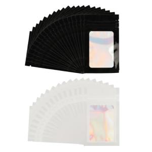 120 Pcs Resealable Metallic Foil Pouches