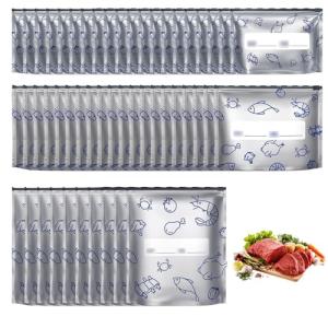 50Pcs Reusable Aluminum Foil Food Storage Bags