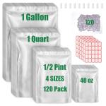 Mylar Food Storage Bags with Oxygen Absorbers