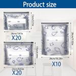 50Pcs Reusable Aluminum Foil Food Storage Bags