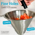 Sabatier Stainless Steel Conical Strainer with Handle