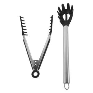 Stainless Steel Pasta Tool Set with Spoon and Tongs