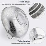 HaWare 5-Quart Stainless Steel Colander with Handle