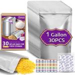 30-Pack Mylar Bags for Food Storage - 1 Gallon