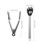 Stainless Steel Pasta Tool Set with Spoon and Tongs