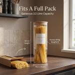 Large Airtight Glass Storage Jars for Pasta