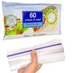60 Re-Sealable Food Storage Bags for Freshness
