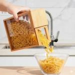 3-Piece Airtight Wooden Kitchen Storage Canisters